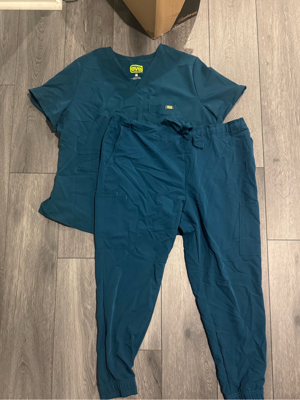Caribbean Blue Scrub Set